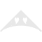 Ekena Millwork Pitch Winston Architectural Grade PVC Gable Pediment, 72"W x 36"H x 1"P (12/12) GPP072X036X100WIN - alternate 4